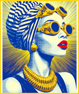 Woman with Steampunk Goggles