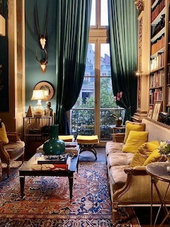Elegant Parisian Library Room