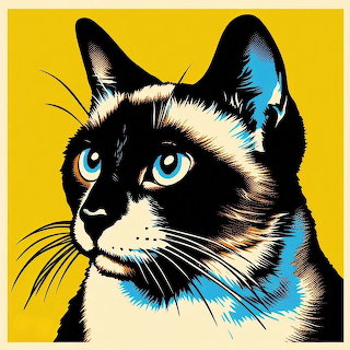Siamese Cat Pop Art