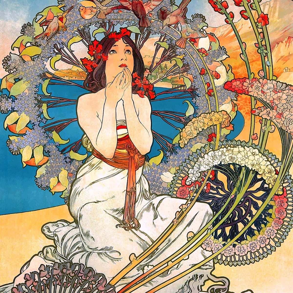 Art Nouveau Woman Portrait