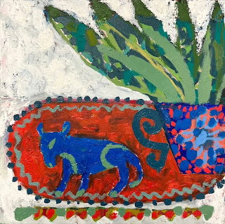 Blue Calf Folk Art