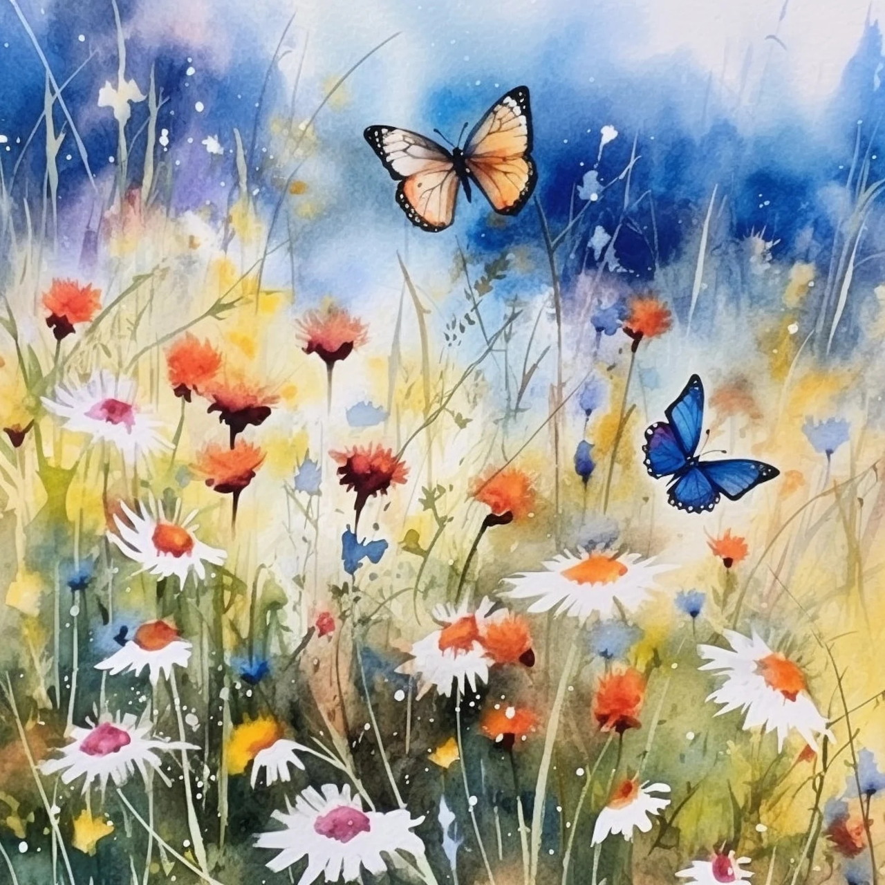 Wildflowers and Butterflies