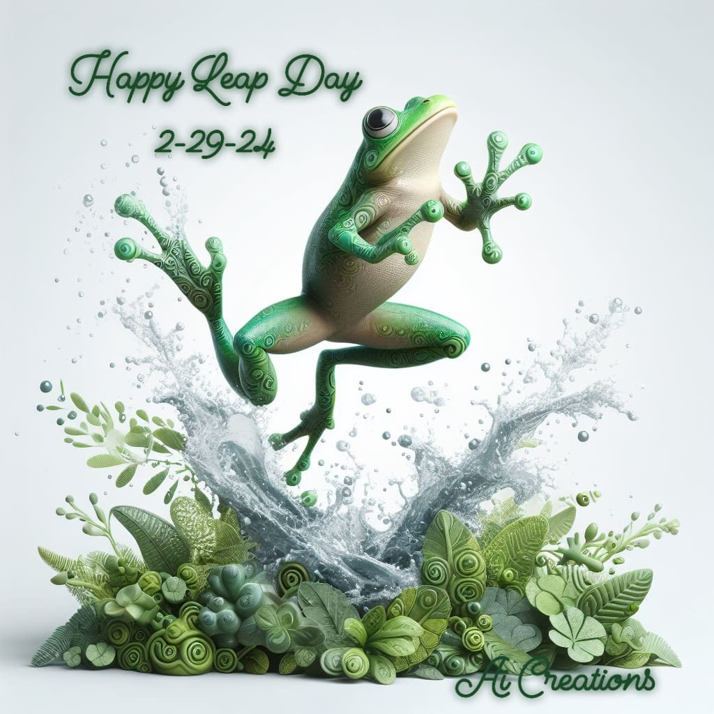 Leaping Green Frog