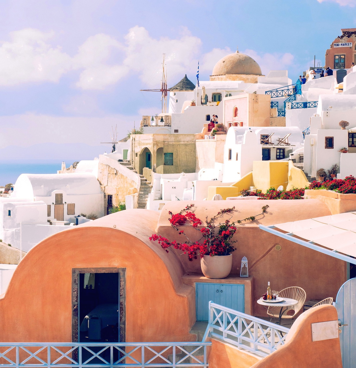 Santorini Greece Village