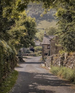 English Country Village Lane