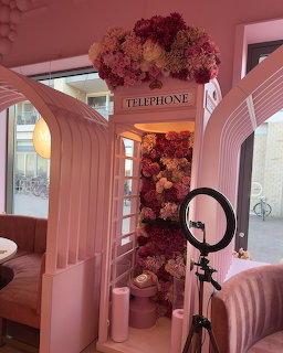 Pink Floral Phone Booth