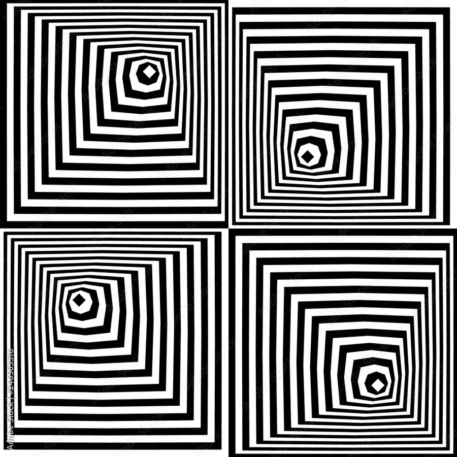 Abstract Spiral Squares