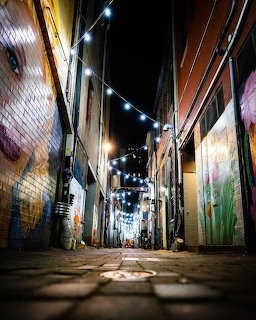 Artist Alley at Night