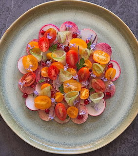 Colorful Heirloom Tomato Salad