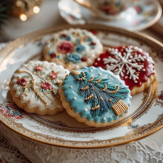 Decorated Christmas Cookies