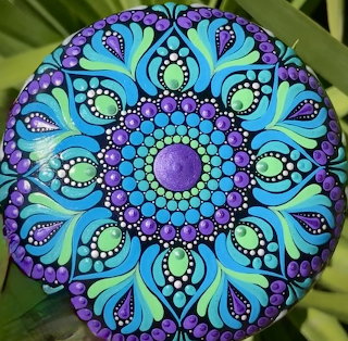 Blue Mandala Stone