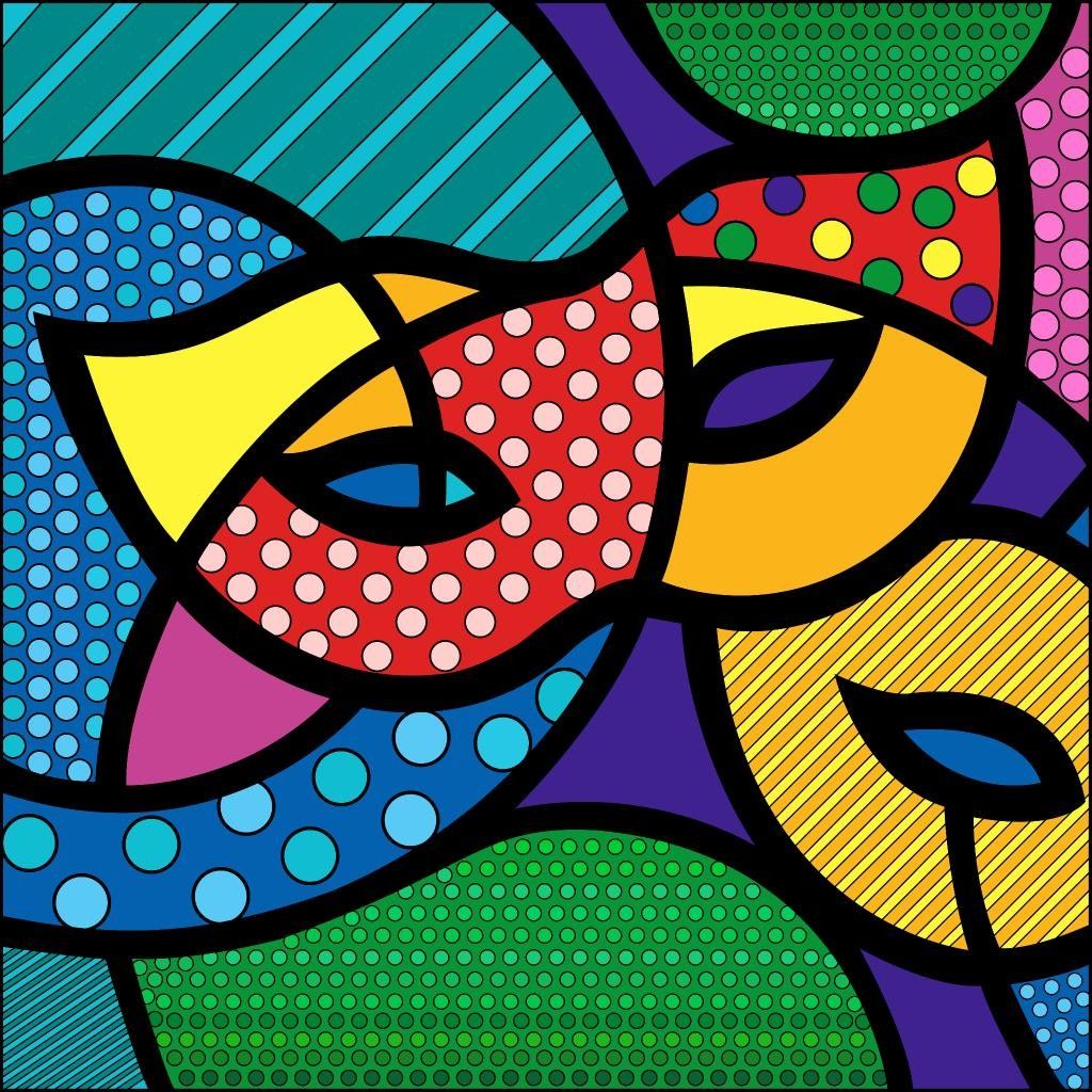 Colorful Pop Art Masks