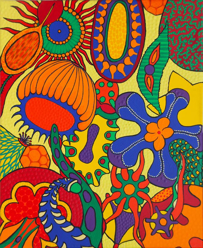 Colorful Abstract Flowers