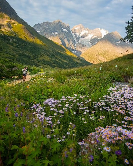 Outdoor scenic landscape with natural terrain and open sky