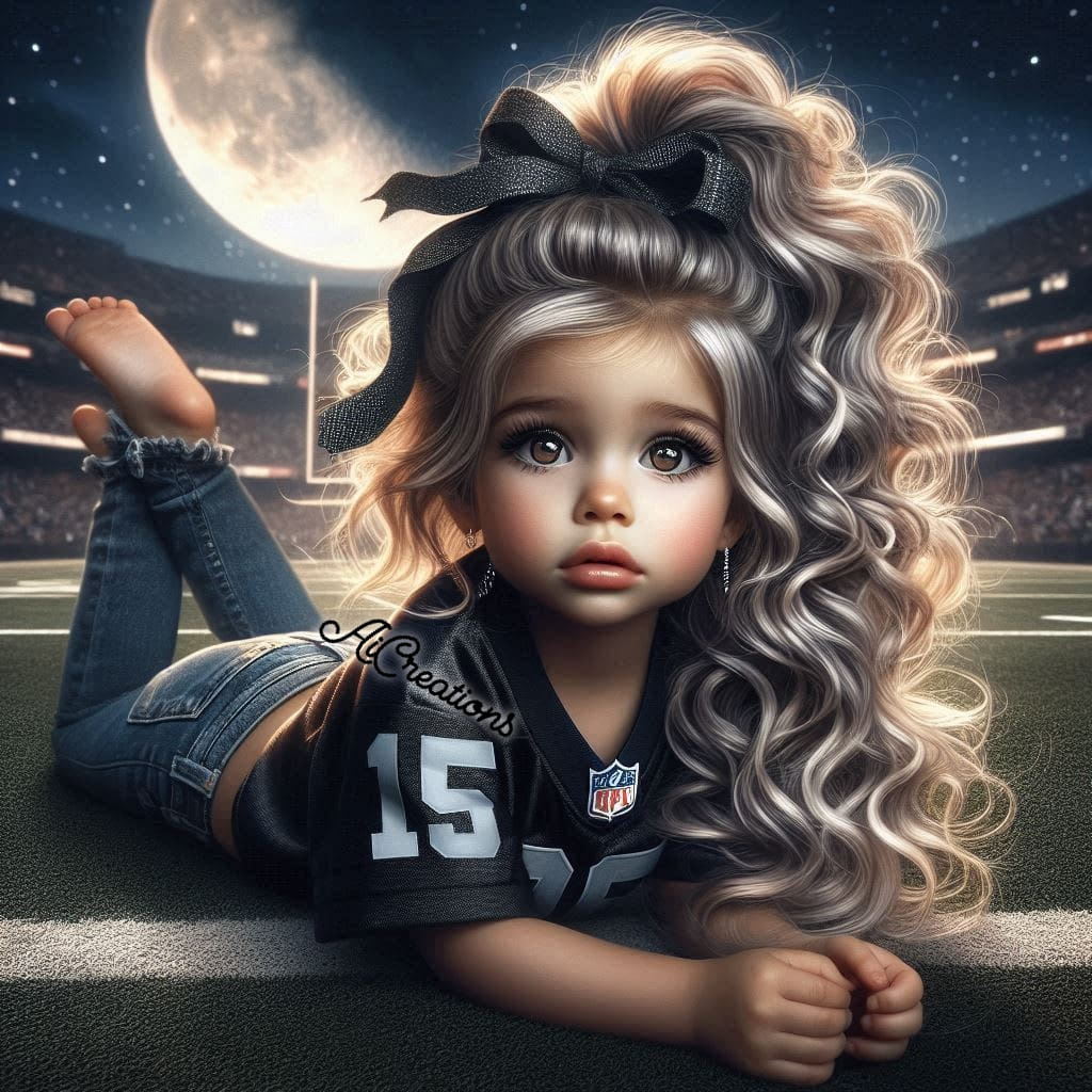 Curly Girl on Field