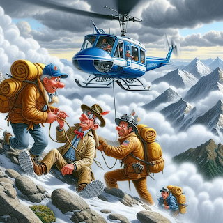 Rescue in the Snowy Mountains