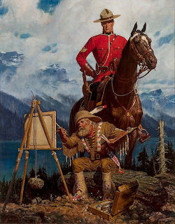 Canadian Mountie on Horse