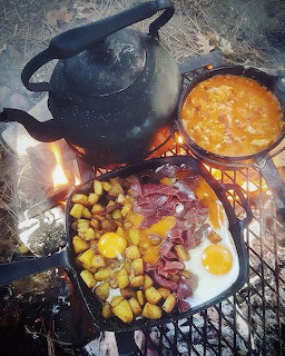 Campfire Breakfast Cooking