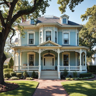 Victorian Mansion with Ornate Details