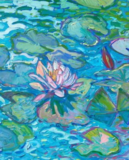 Water Lily Impressionist Painting