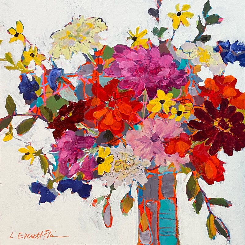 Vibrant Floral Bouquet Painting