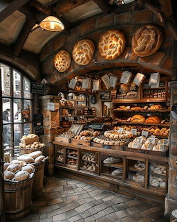 Rustic Bakery Shop Interior