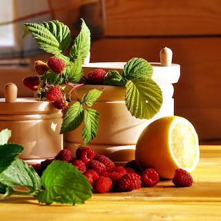 Raspberry Lemon Still Life