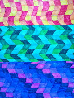 Geometric Chevron Pattern