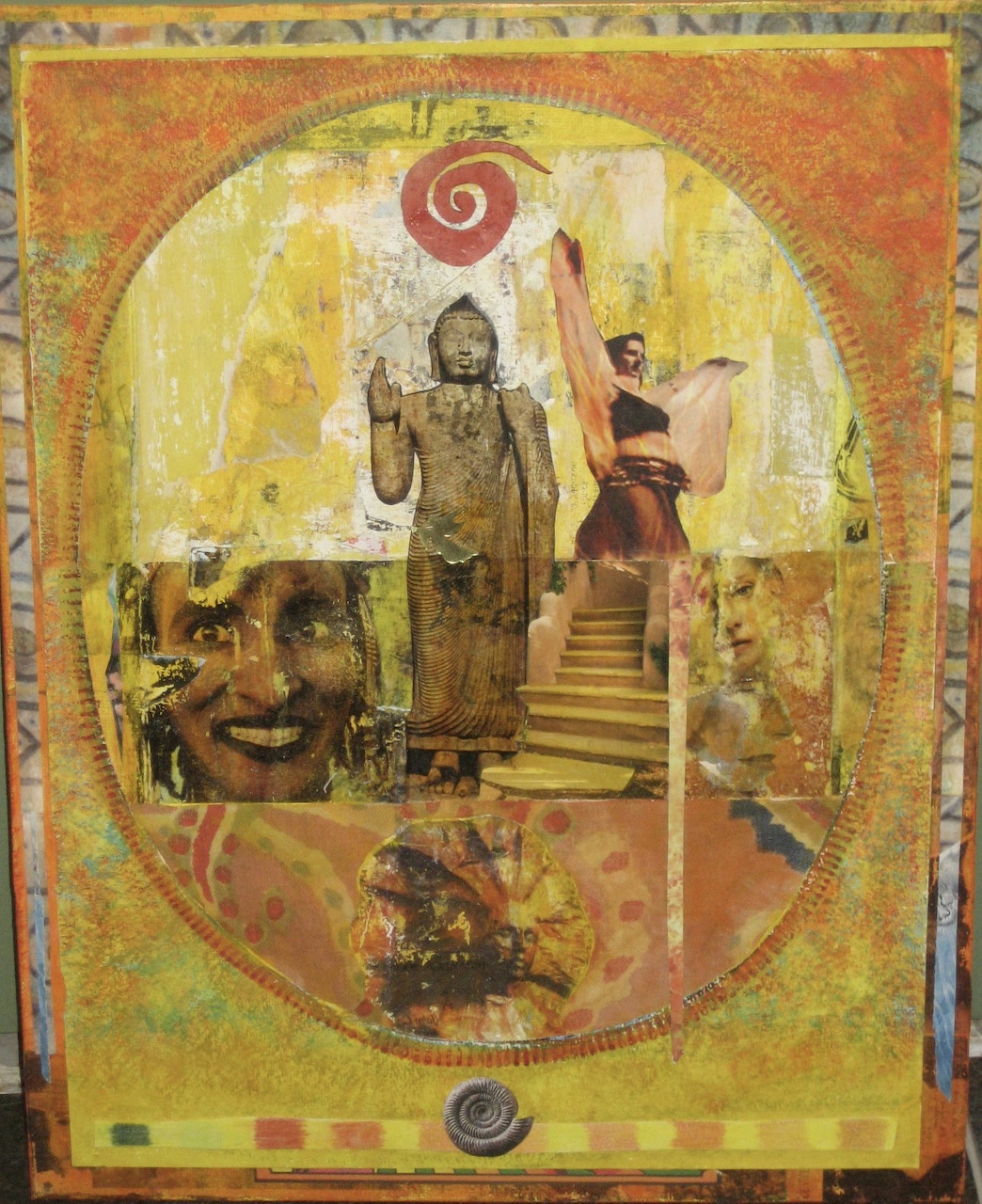 Buddha Collage Art