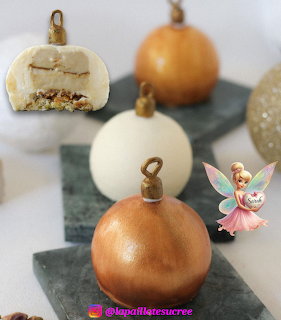 Pistachio Orange Blossom Christmas Spheres