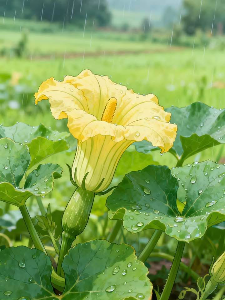 Yellow Squash Flower