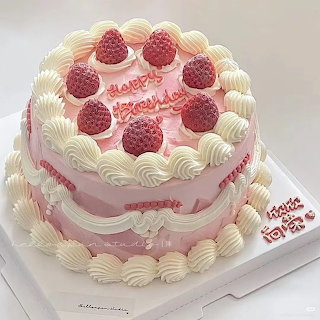 Pink Strawberry Cake