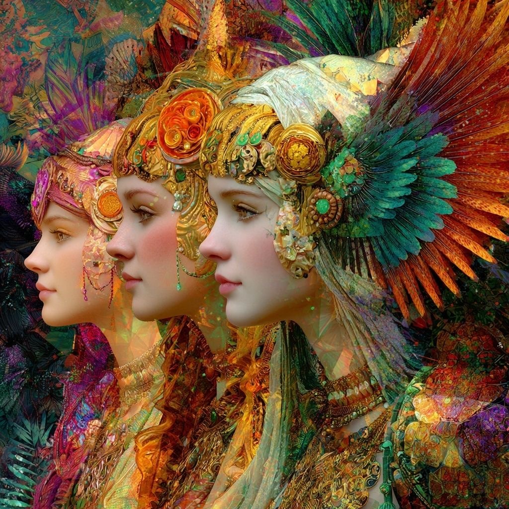 Fantasy Goddesses with Wings