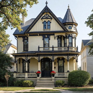 Victorian Mansion with Turret