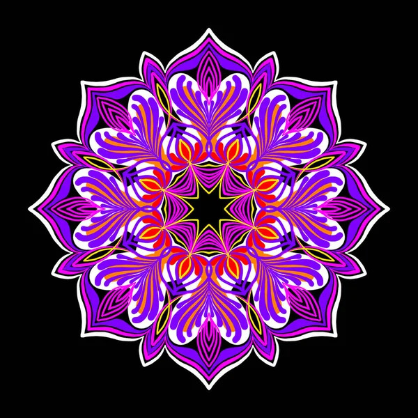 Purple Floral Mandala