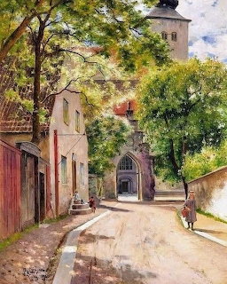 Village Street Painting
