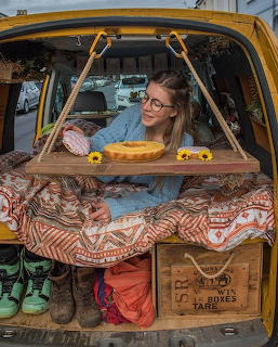 Woman in Camper Van