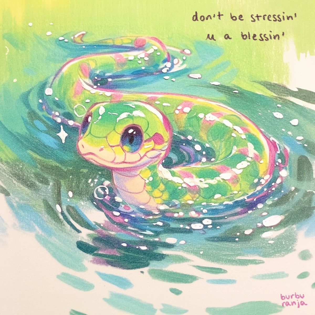 Cute Snake in Water