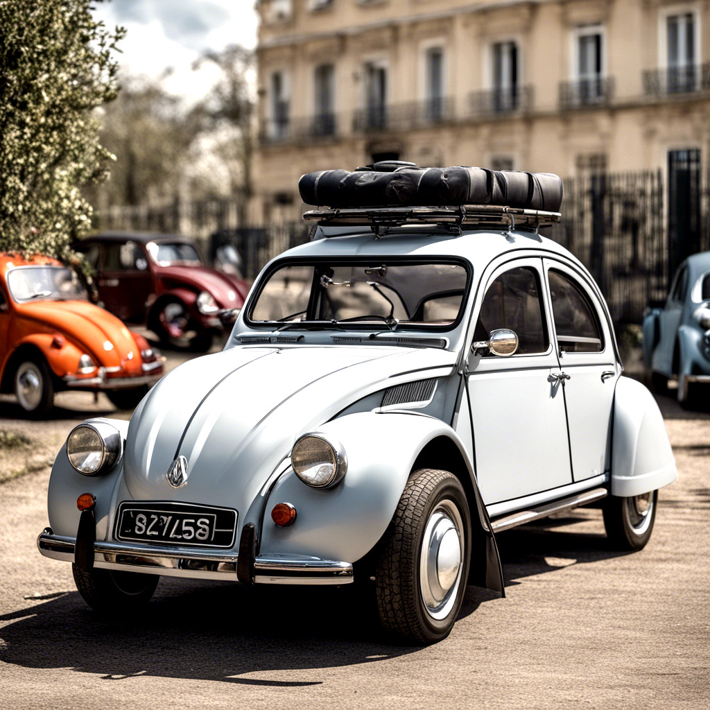 White Citroën 2CV Classic Car