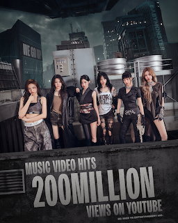 Seven-member K-pop girl group in urban setting with industrial backdrop
