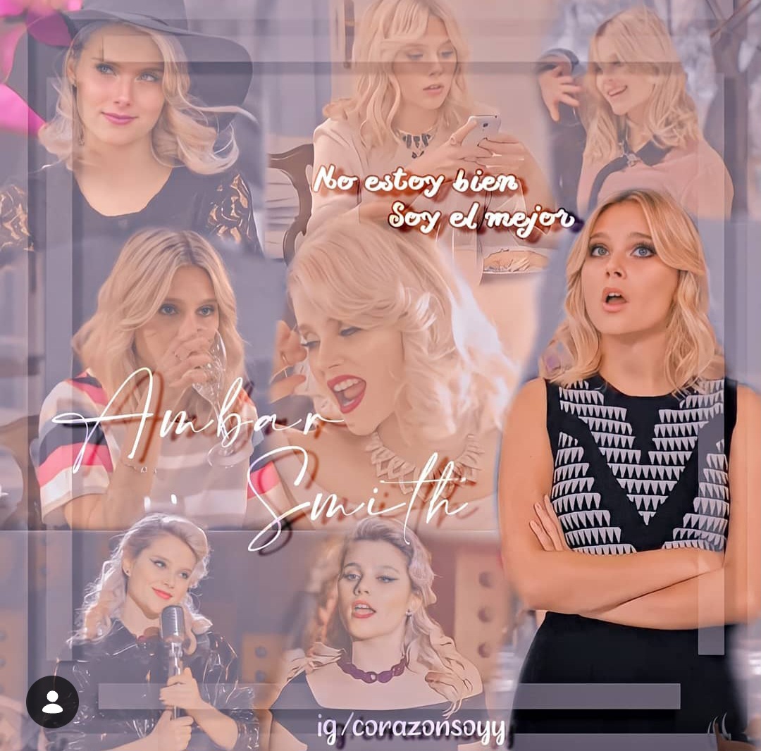 Collage of a blonde woman shown in several portrait photos with varied expressions and poses