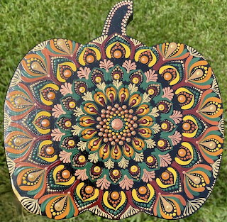 Painted Pumpkin Mandala