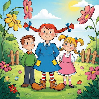 Pippi Longstocking with Friends