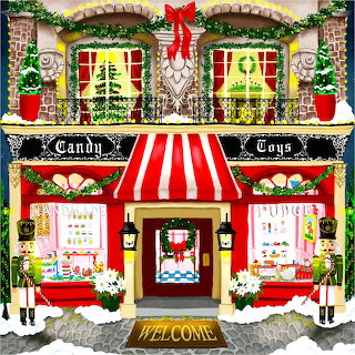 Christmas Toy Shop Storefront