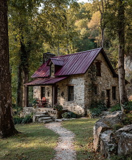 Stone Cottage in the Woods