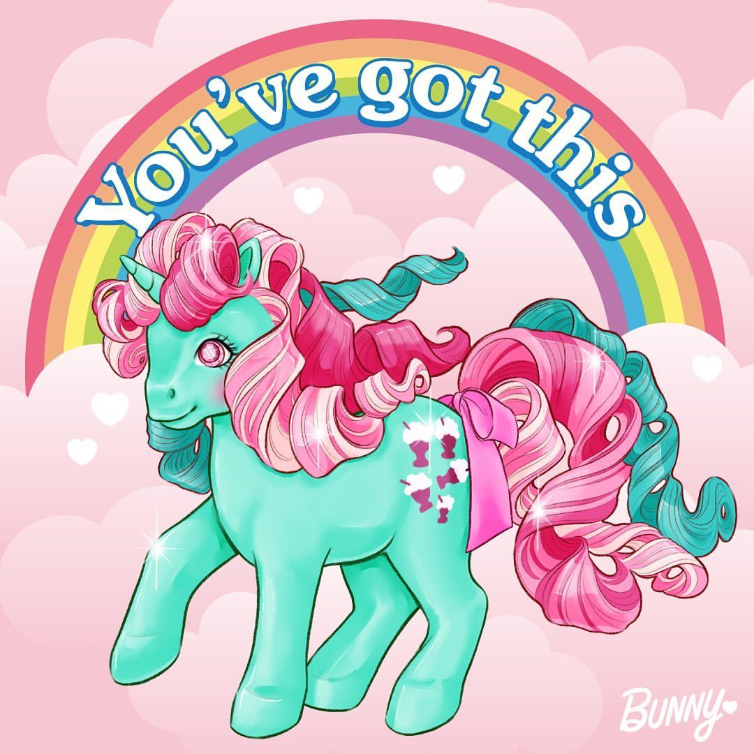 Pink Pony Rainbow Encouragement