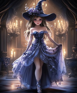 Young Witch Anime Girl