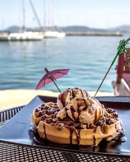 Waffle Ice Cream Dessert