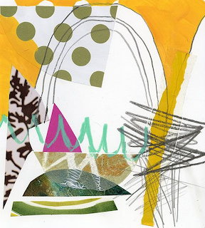 Abstract Mixed Media Collage