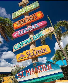 Tropical Beach Destination Sign